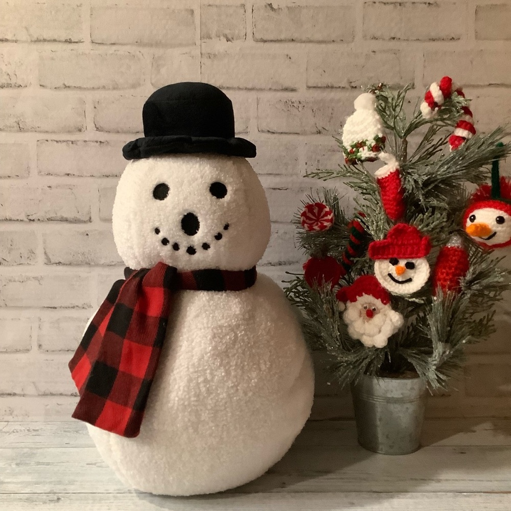 Brentwood Originals Snowman Christmas Pillow